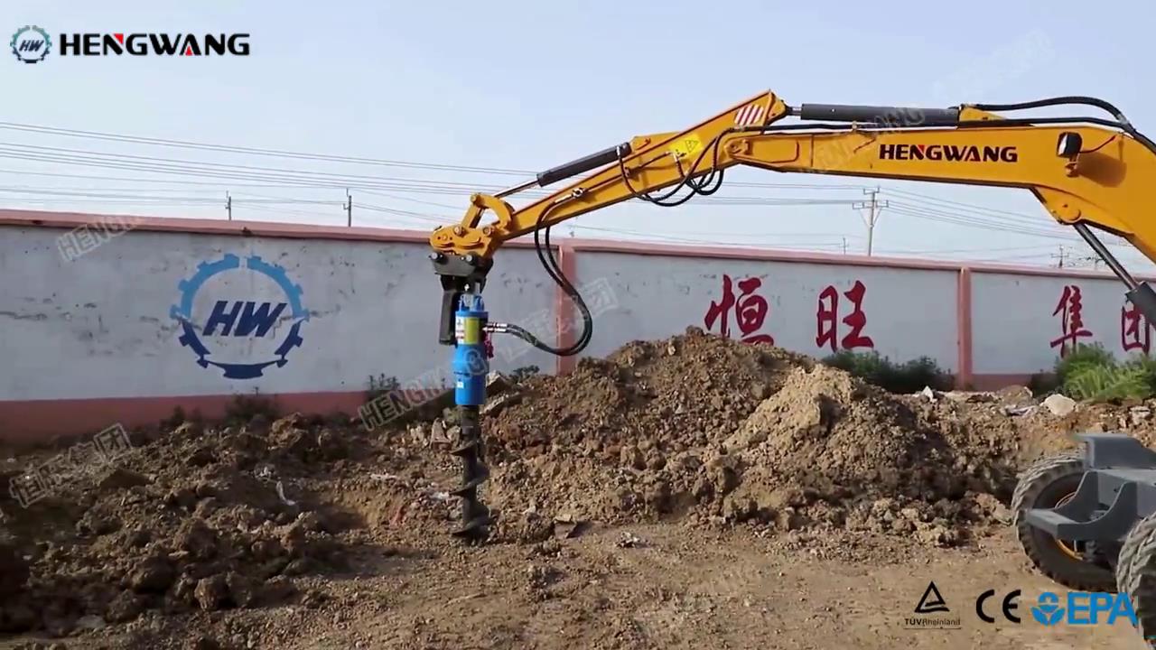 Excavator's super rotary drilling function