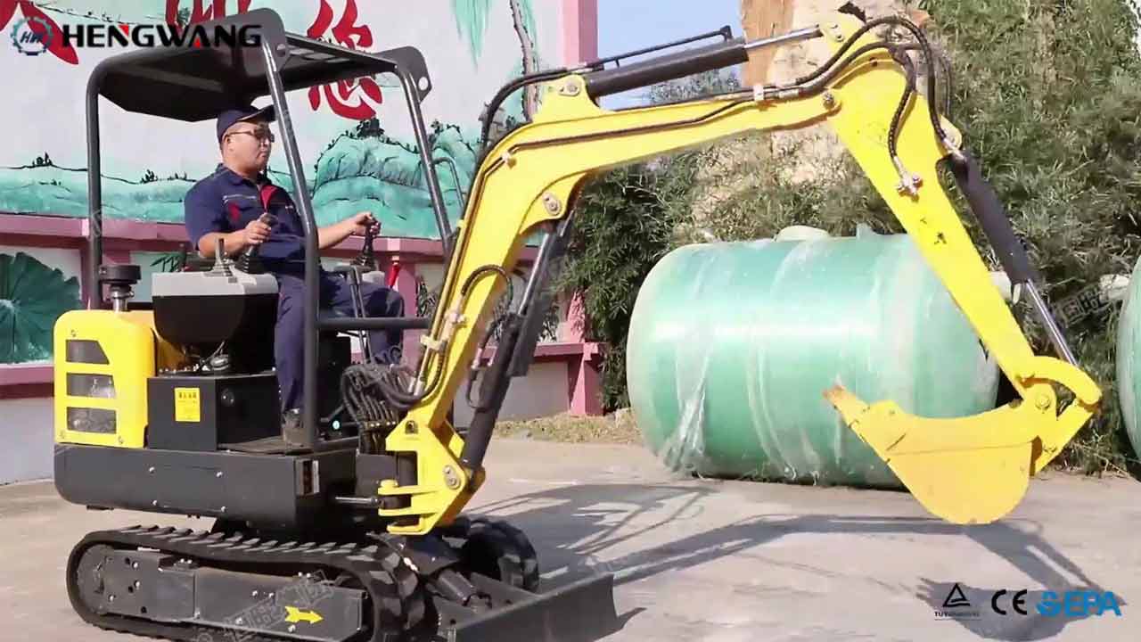 HW-25 Mini Excavator operation demonstration