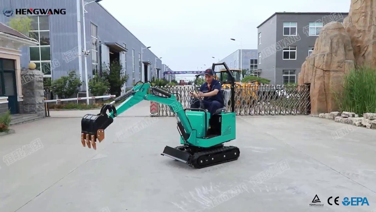 HWQ-10 QQ Type Mini Excavator operation shows