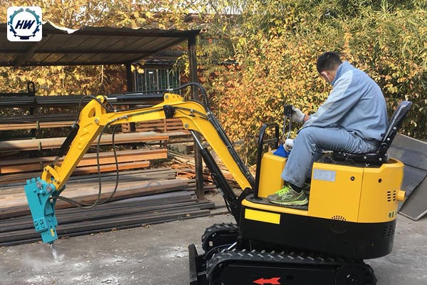 Excavator In Frankfurt, Germany