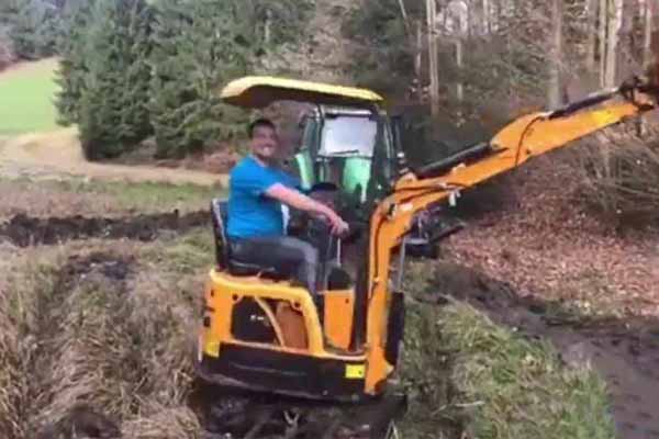 Excavator In Poland