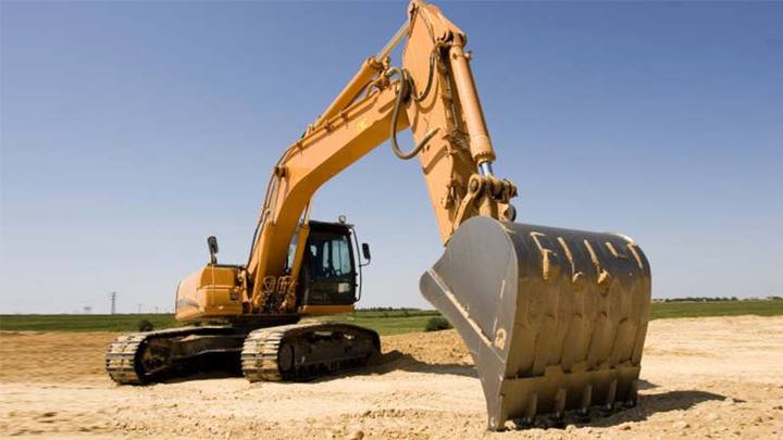 Precaution for maintenance of excavator
